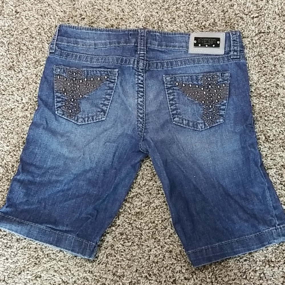 Denim Bermuda shorts
